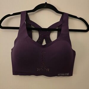 Victoria Sport Angel Max 32D Sports Bra Purple High Impact Activewear Racerback